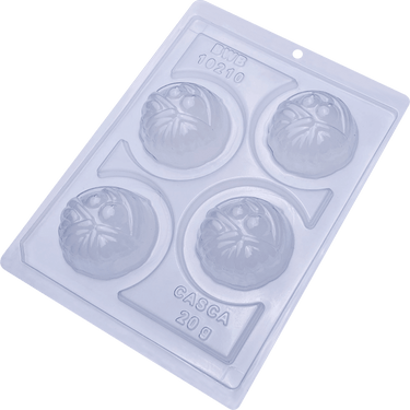 Mummy Spheres 3-Part Chocolate Mold (BWB) - ViaCheff.com